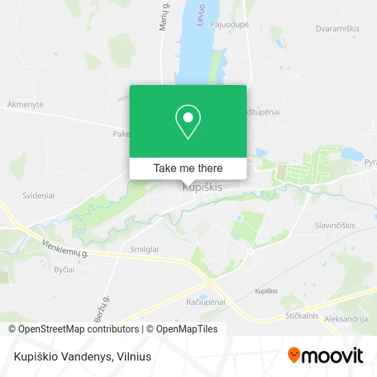 Карта Kupiškio Vandenys