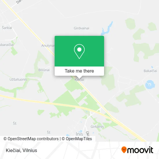 Карта Kiečiai