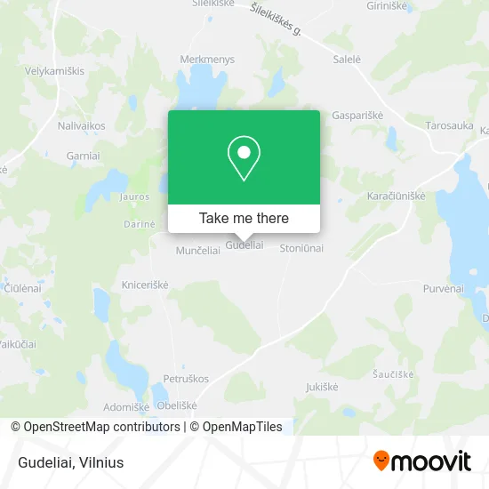 Карта Gudeliai