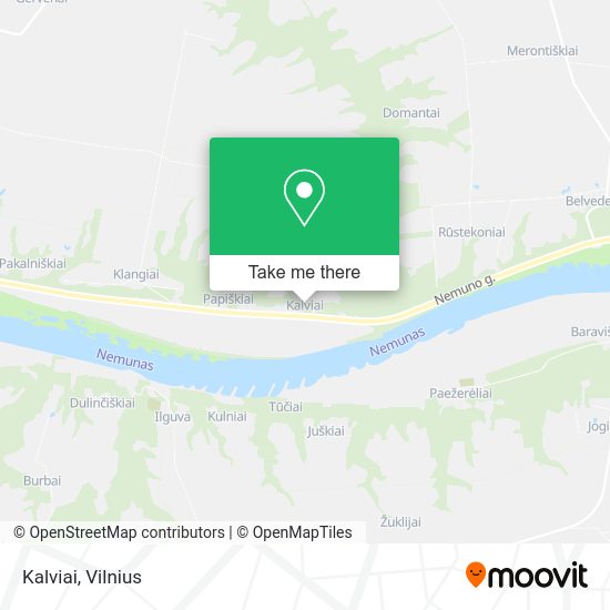 Карта Kalviai