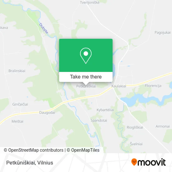 Карта Petkūniškiai
