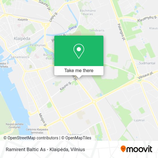 Карта Ramirent Baltic As - Klaipėda