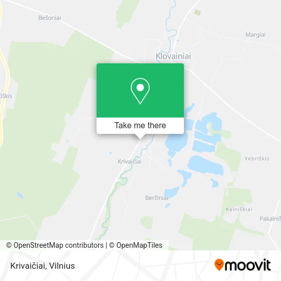 Карта Krivaičiai