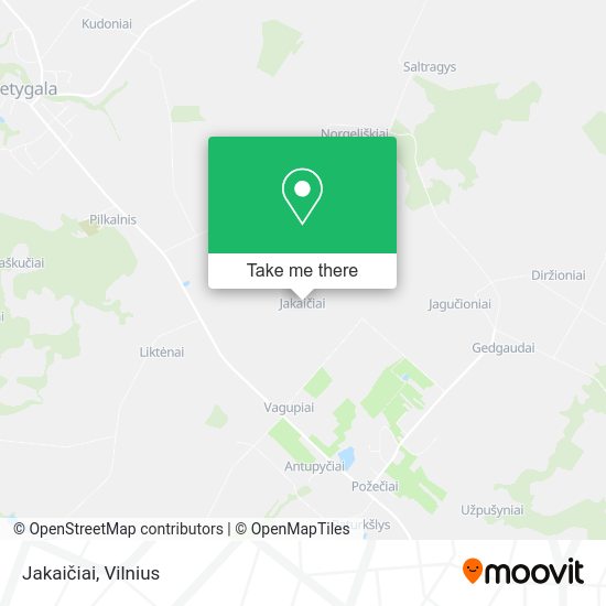 Карта Jakaičiai