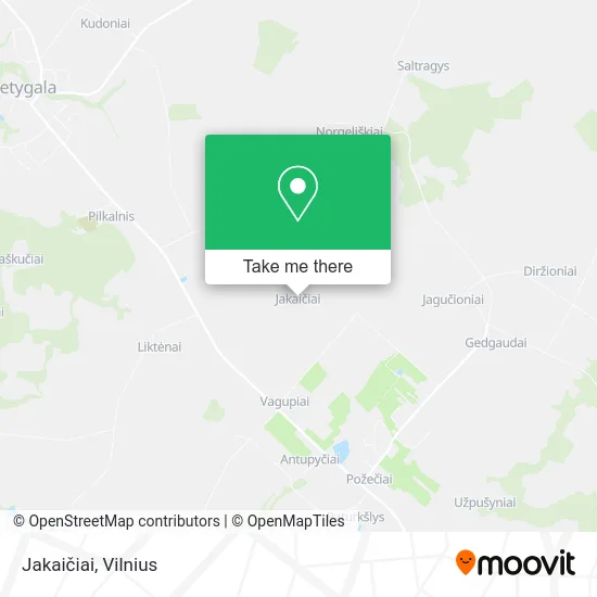 Карта Jakaičiai