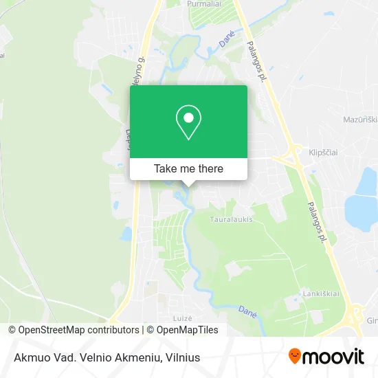 Карта Akmuo Vad. Velnio Akmeniu