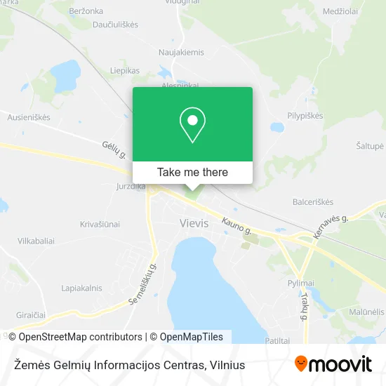 Карта Žemės Gelmių Informacijos Centras
