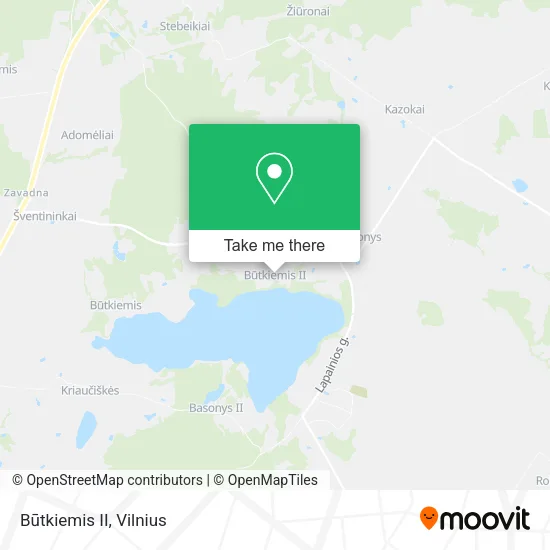 Карта Būtkiemis II