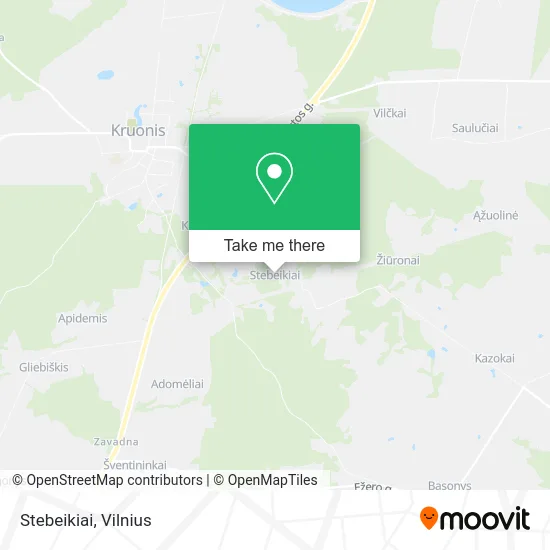 Карта Stebeikiai