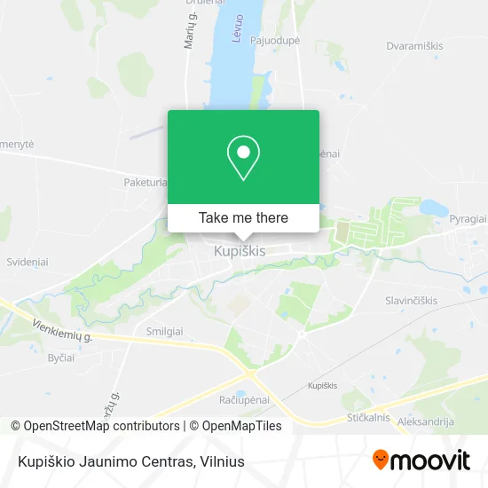 Карта Kupiškio Jaunimo Centras