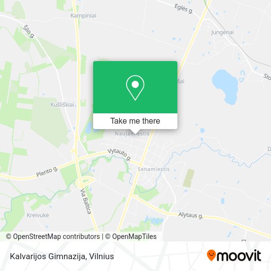 Карта Kalvarijos Gimnazija