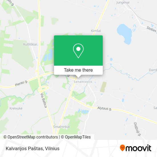Карта Kalvarijos Paštas