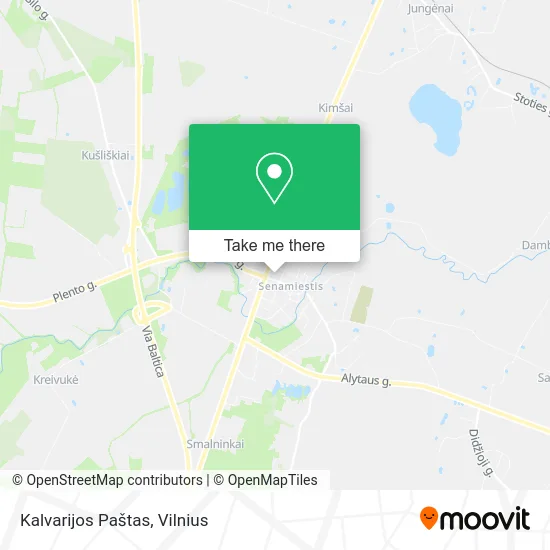 Карта Kalvarijos Paštas