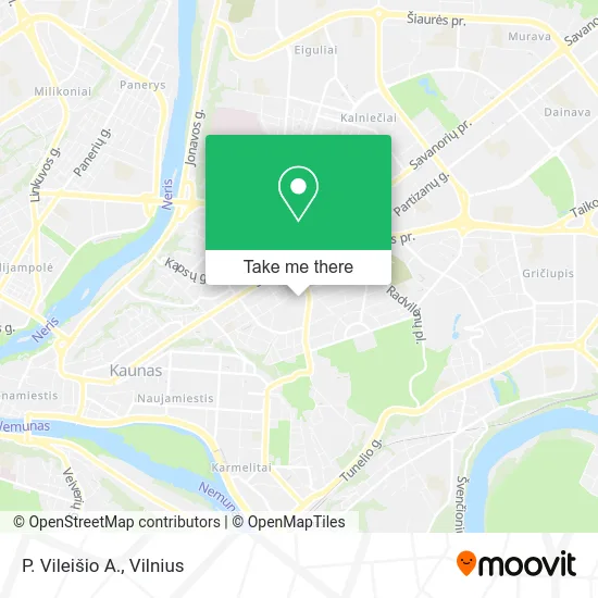 Карта P. Vileišio A.