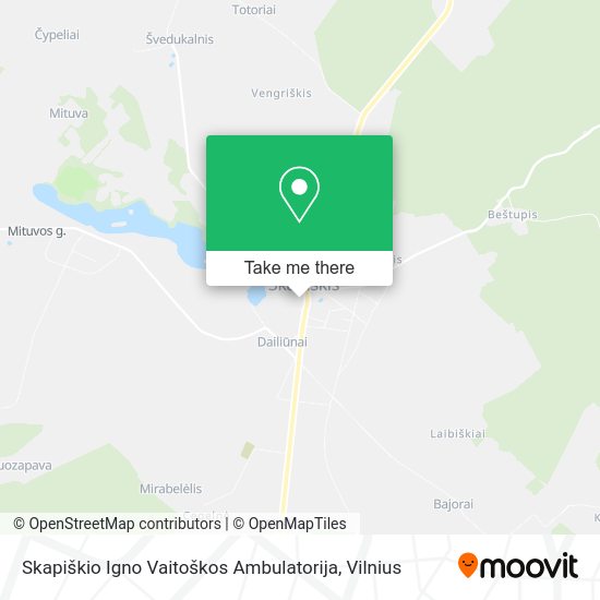 Карта Skapiškio Igno Vaitoškos Ambulatorija