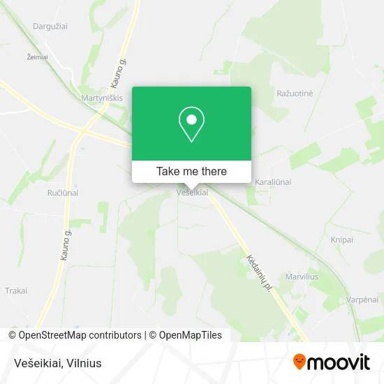 Карта Vešeikiai