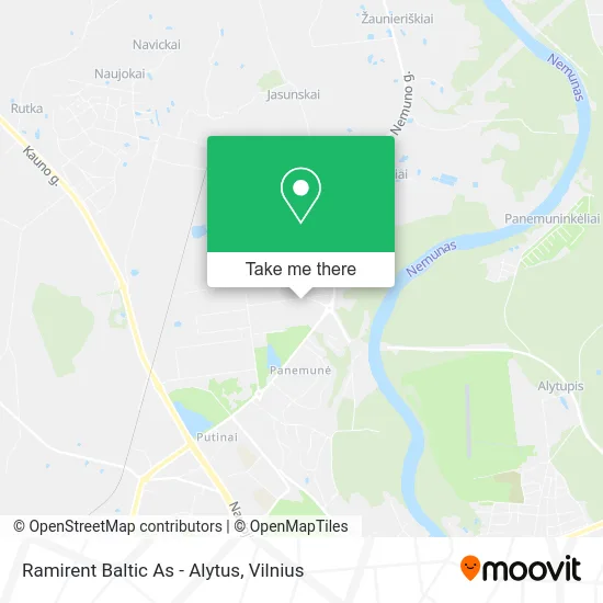 Карта Ramirent Baltic As - Alytus