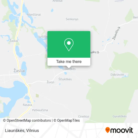 Карта Liauriškės