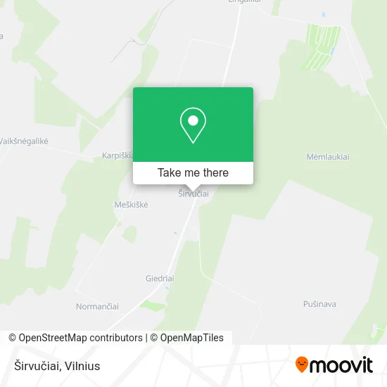 Карта Širvučiai