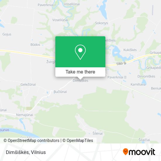 Карта Dimšiškės