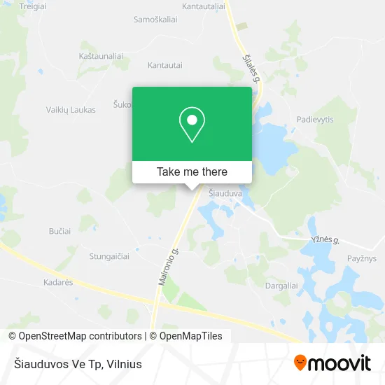Карта Šiauduvos Ve Tp