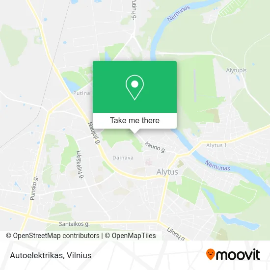 Карта Autoelektrikas