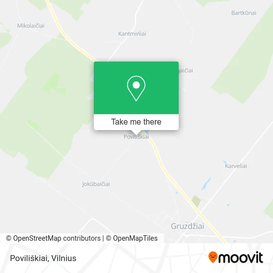 Карта Poviliškiai