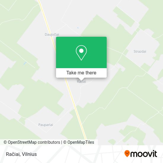 Карта Račiai