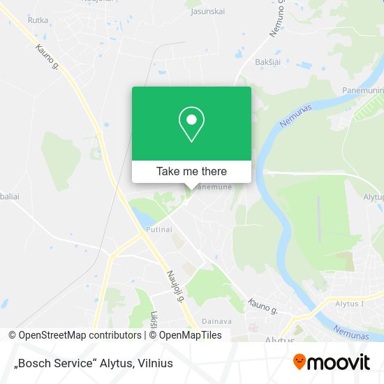 Карта „Bosch Service“ Alytus
