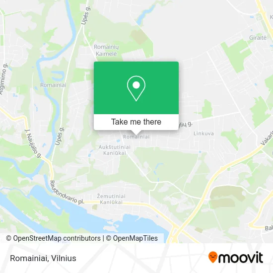 Карта Romainiai