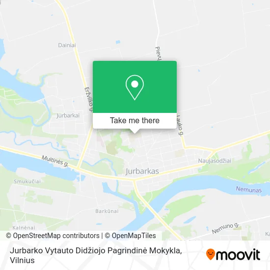 Карта Jurbarko Vytauto Didžiojo Pagrindinė Mokykla