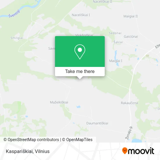 Карта Kaspariškiai