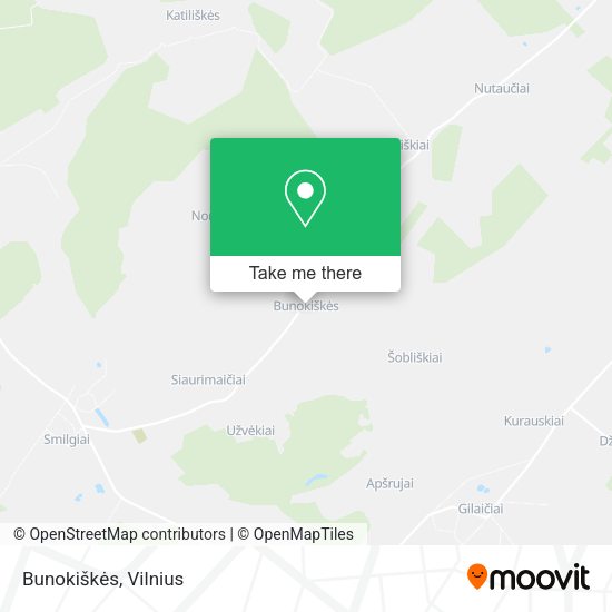 Карта Bunokiškės