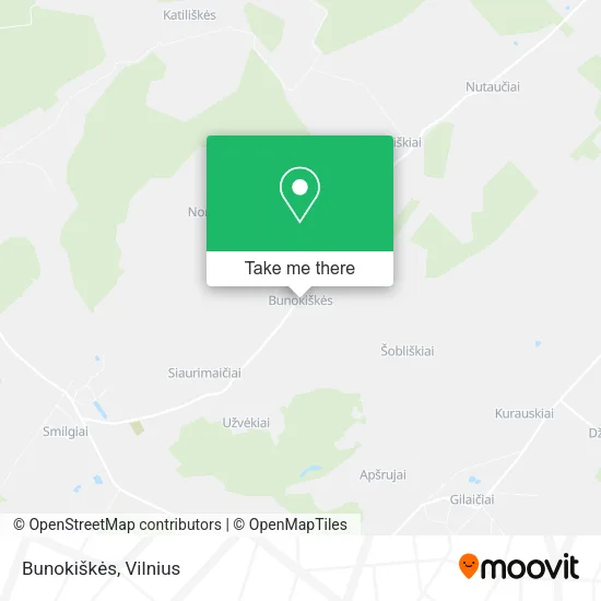 Карта Bunokiškės