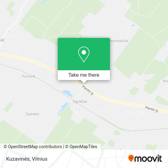 Карта Kuzavinės