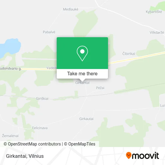 Карта Girkantai