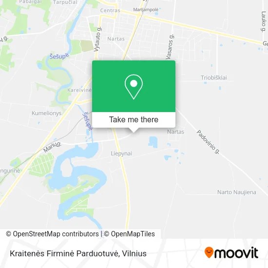 Карта Kraitenės Firminė Parduotuvė