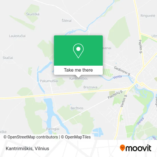 Карта Kantrimiškis