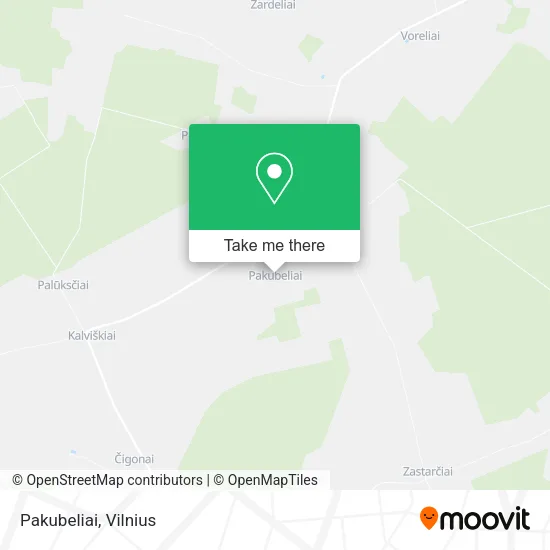 Карта Pakubeliai
