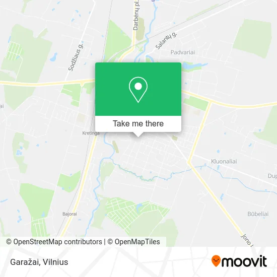 Карта Garažai