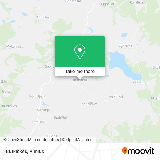 Карта Butkiškės
