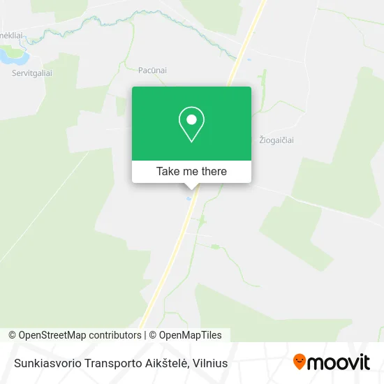 Карта Sunkiasvorio Transporto Aikštelė