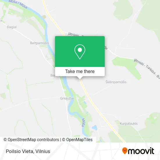 Карта Poilsio Vieta