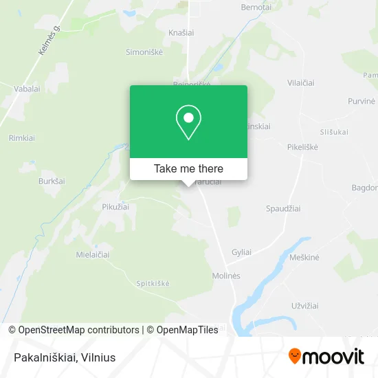 Карта Pakalniškiai