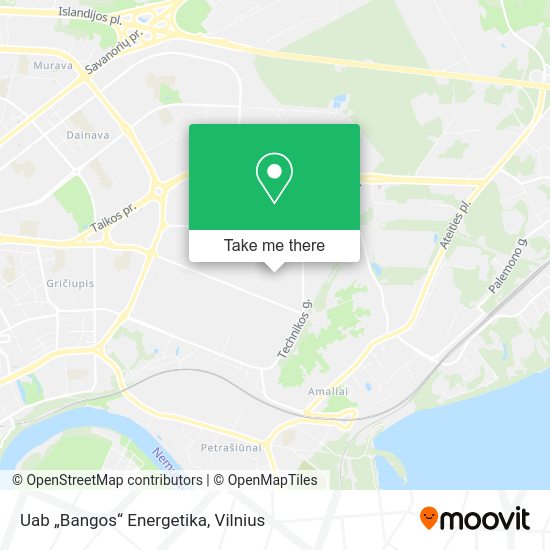 Карта Uab „Bangos“ Energetika