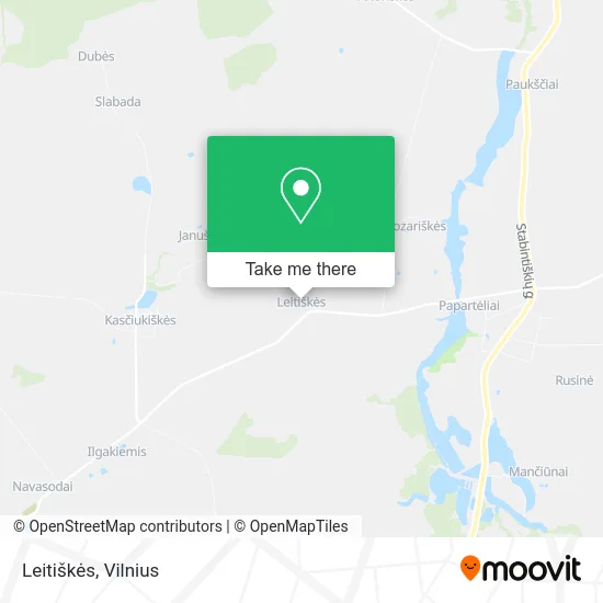 Карта Leitiškės