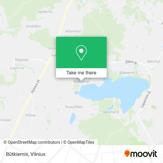 Карта Būtkiemis
