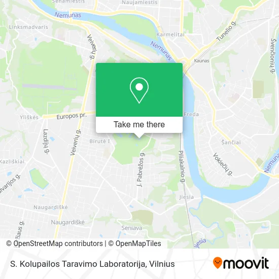 S. Kolupailos Taravimo Laboratorija map