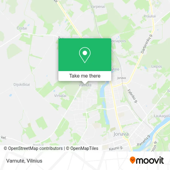 Карта Varnutė