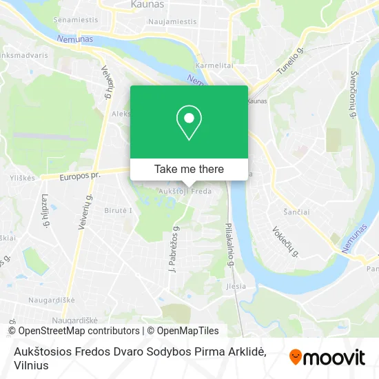 Aukštosios Fredos Dvaro Sodybos Pirma Arklidė map